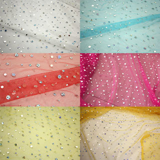 Dyed 100% Polyester Net Fabric