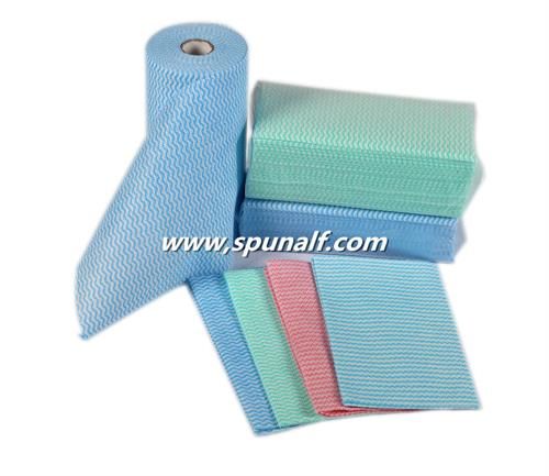 Spunlace nonwoven fabric : 30-150 GSM, Spun lace, Household cleaning ...