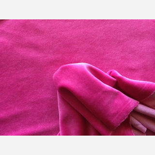 Dyed Velour Fabric.