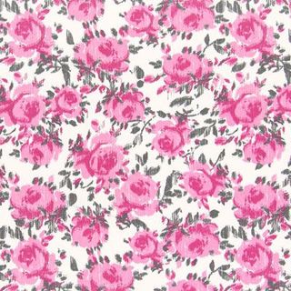 Polyester Flower Print Fabric
