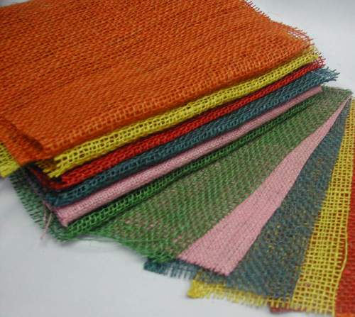 coloured jute fabric