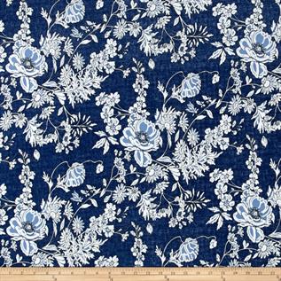 Knit Stretch Printed Denim Fabric Exporter