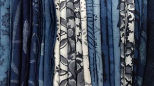 Indigo Dyed Cotton Fabric