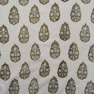 Cotton Handblock Bagru Printed Fabric