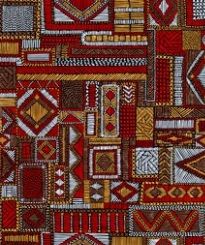 African Embroidered Fabric