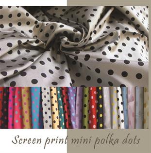 Mini Polka Polyester Fabric