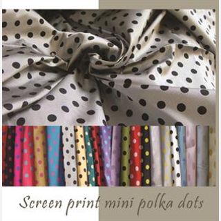 Mini Polka Polyester Fabric