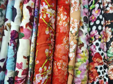 Rayon Foil Printed Fabric