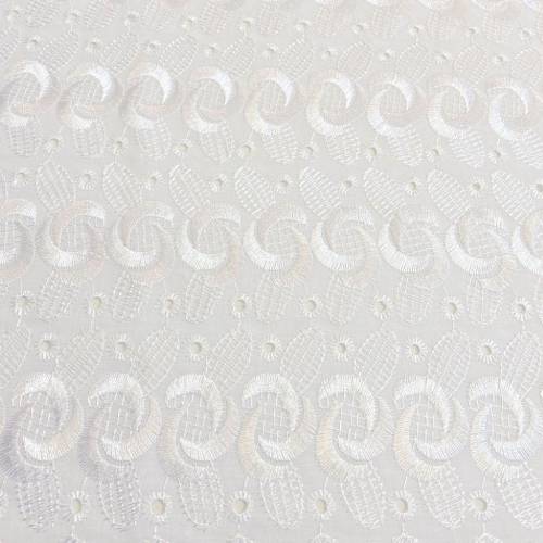 Crinkle Cross Eyelet Fabric