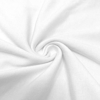 Cotton Polyester White Fabric