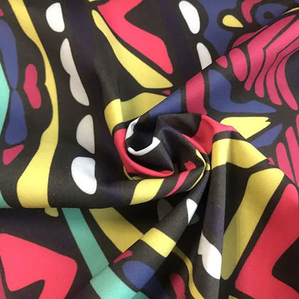 Polyester Spandex Blend Printed Fabric