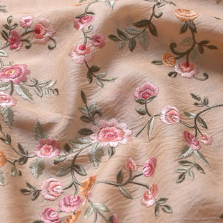 Printed Tussar Silk Fabric