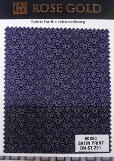 Knitted Print Satin Cotton Fabric