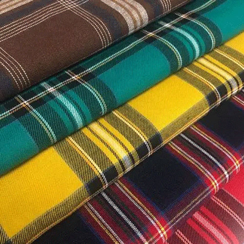 Woven Cotton Check Fabric