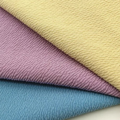 Polyester Cotton Blend Knitted Dyed Fabric