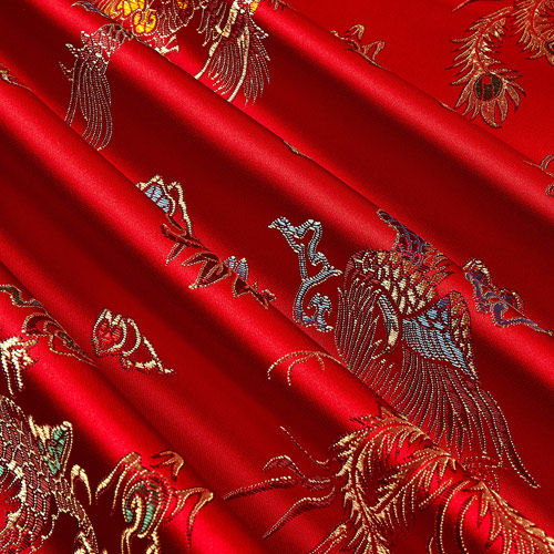 Dragon Brocade Chinese Satin Fabric