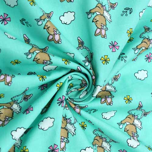 Cotton Cartoon Printed Woven Fabric