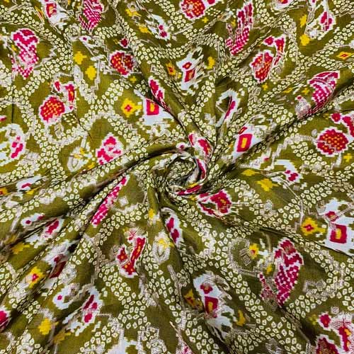 Silk Woven Printed Fabric