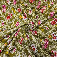Silk Woven Printed Fabric