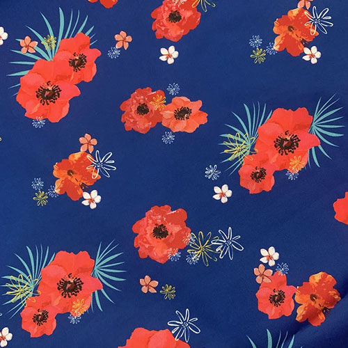 Digital Floral Print Fabric