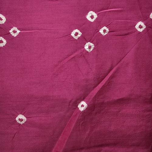 Cotton Silk Blend Block Print Fabric