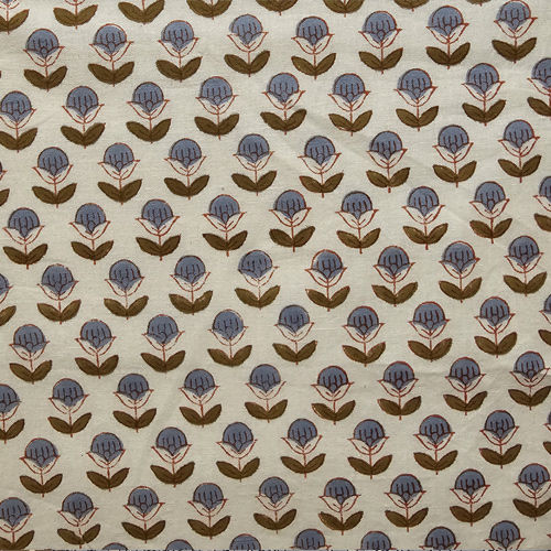 Organic Cotton Block Print Fabric