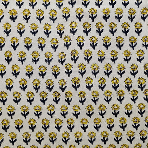 Organic Cotton Block Print Fabric