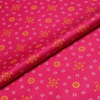 Cotton Linen Satin Printed Woven Fabric