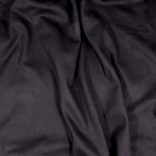 Black Solid Organic Cotton Fabric