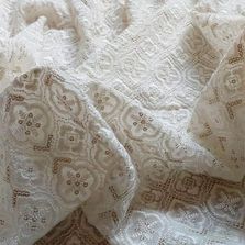 Cotton Embroidery Schiffli Fabric
