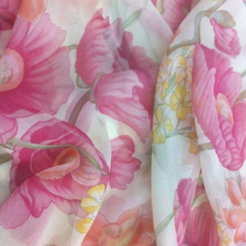 Cotton Chiffon Printed Fabric