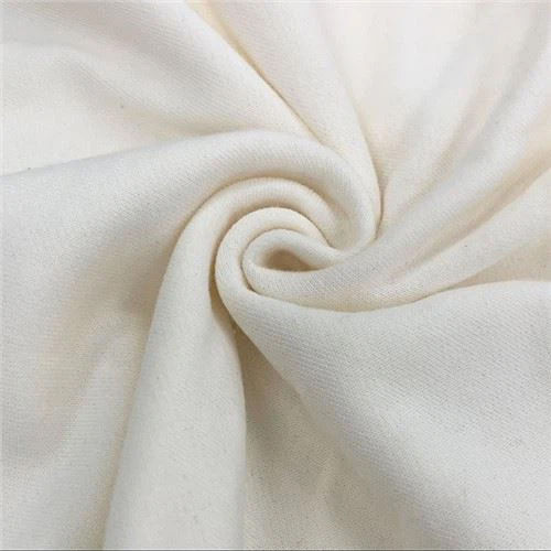 Plain White Cotton Knitted Fabric