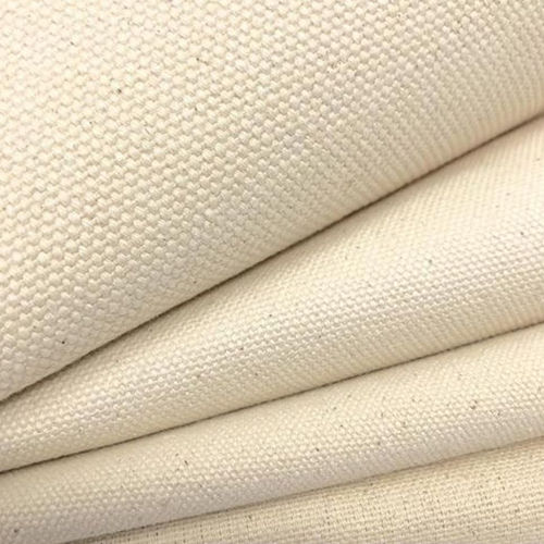 Cotton Canvas Greige Woven Fabric