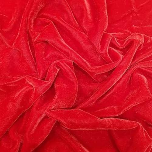 Kabuli Velvet Red Color Fabric
