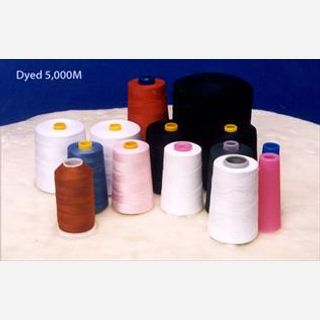 Dyed, For making sewing thread, 100% Polyester Spun