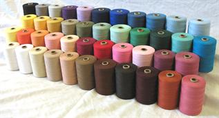 Dyed, For knitting or weaving, 100% Cotton