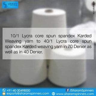 95% Cotton / 5% Spandex Yarn