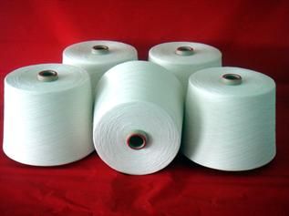 Raw White, For weaving and knitting, 20/1, 20/2, 30/1, 30/2, 45/1, 45/2, Polyester/Cotton (65/35%, 7