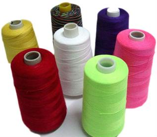 Dyed, For sewing thread, 1000, 840 or 500, 100% Polyester