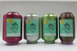 Dyed, Knitting, 50--100, 54% Nylon / 46% Metallic