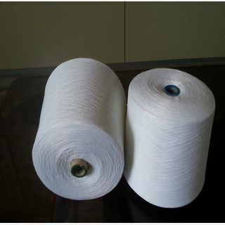 Raw White 100% Polyester Yarn 