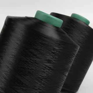 Black Polyester Drawn Textured Yarn