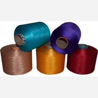 Solution Dyed Polyester Spun Yarn 