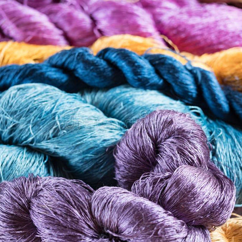 Organic Dyed Silk Yarn