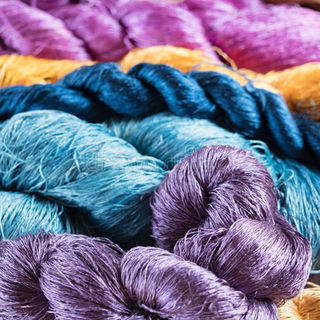Organic Dyed Silk Yarn
