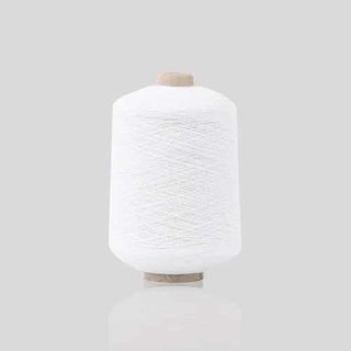 Dual Core Stretch Cotton Raw White Yarn
