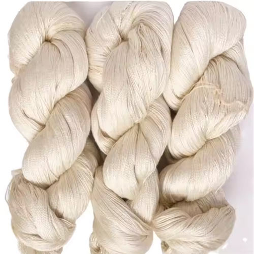 Raw White Silk Yarn