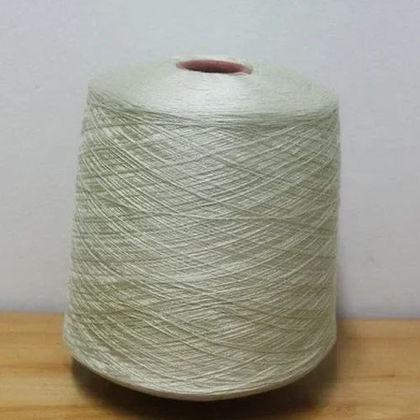 Greige Cotton Lycra Blend Yarn