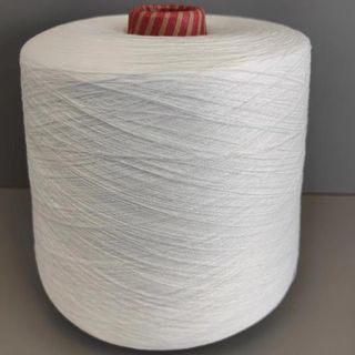 Heather Grey Polyester Cotton Blend Yarn