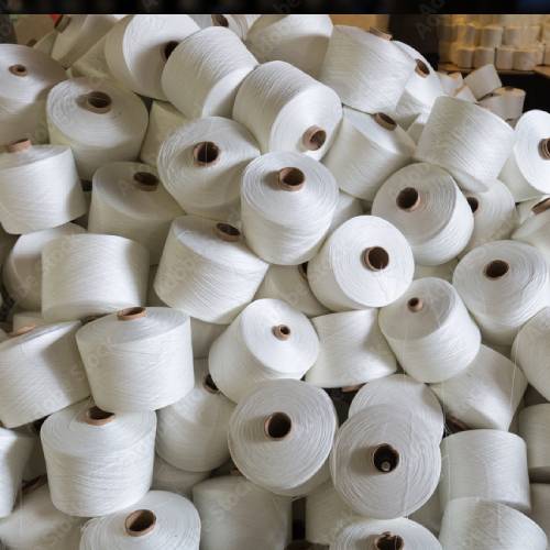 Raw White Polyester Yarn